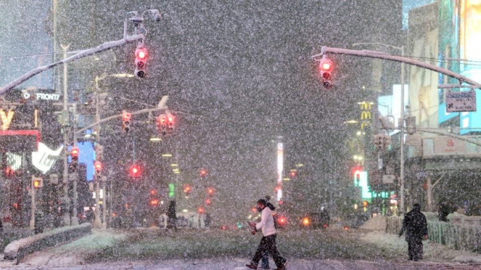 New York &agrave; l'arr&ecirc;t en raison d'une violente temp&ecirc;te de neige