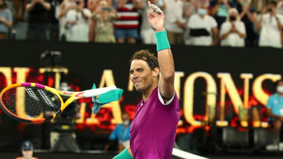 Open d'Australie: Nadal &agrave; une marche du 21e titre record en Grand Chelem