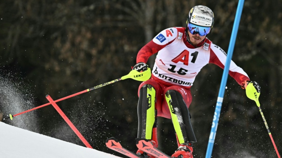 Austrian joy as Feller edges Meillard for Kitzbuehel slalom win