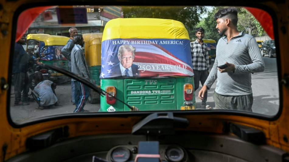 India capital's motor-rickshaws get Trump makeover