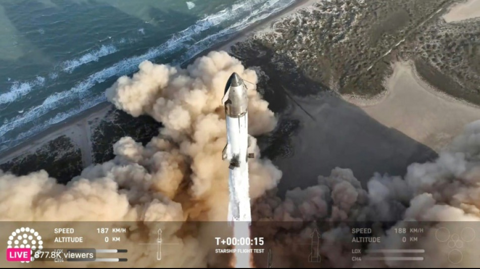 Lancement de la mégafusée d'Elon Musk Starship, après deux explosions