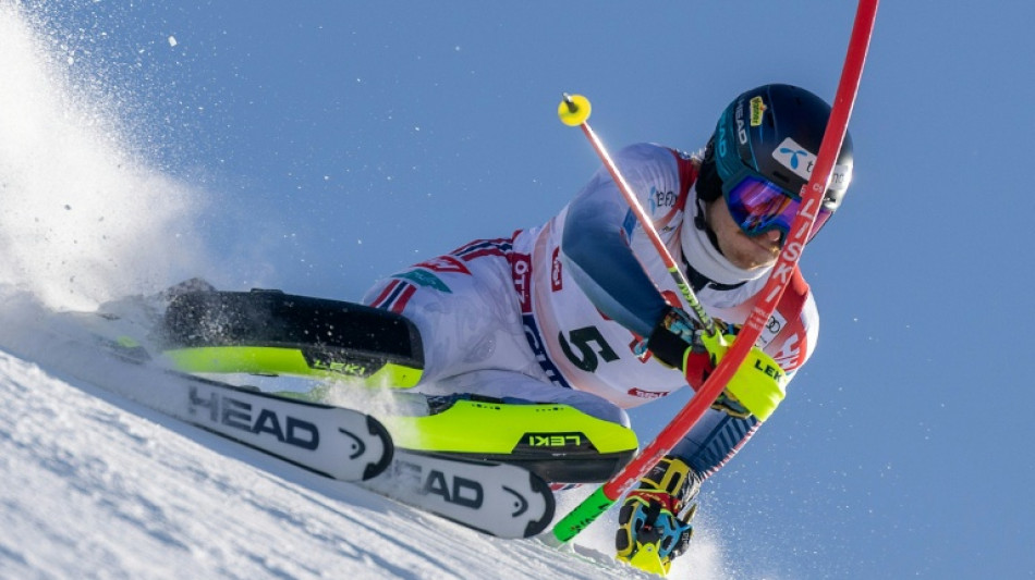 Norway's McGrath leads after first slalom run in Gurgl