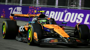 Norris tops red-flagged second practice for Las Vegas GP