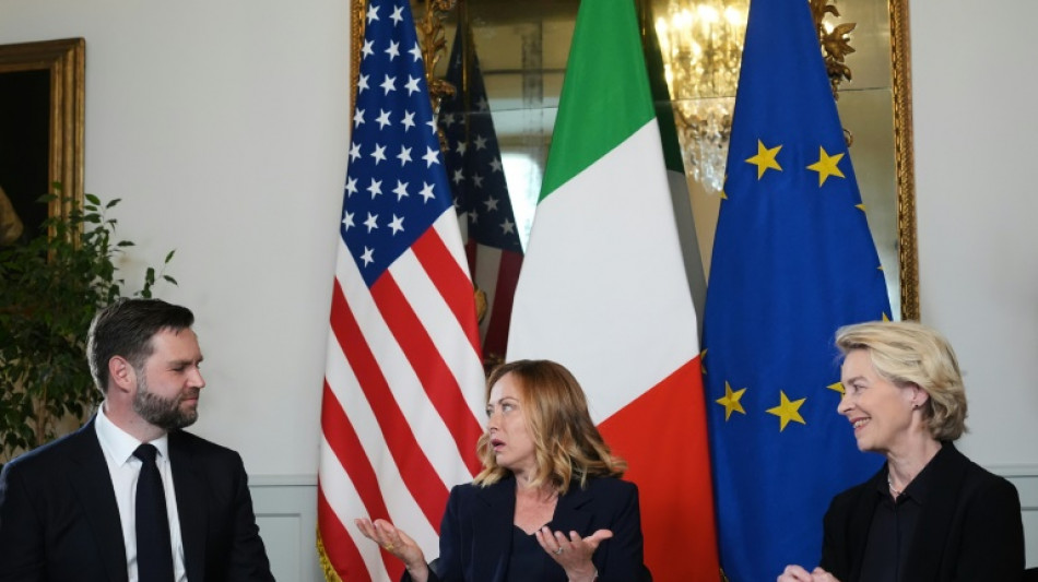 Vance et von der Leyen discutent des droits de douane à Rome