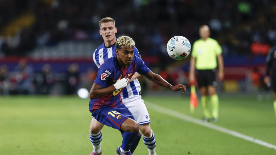 Calcio: Real Sociedad ko, Barcellona in testa alla Liga