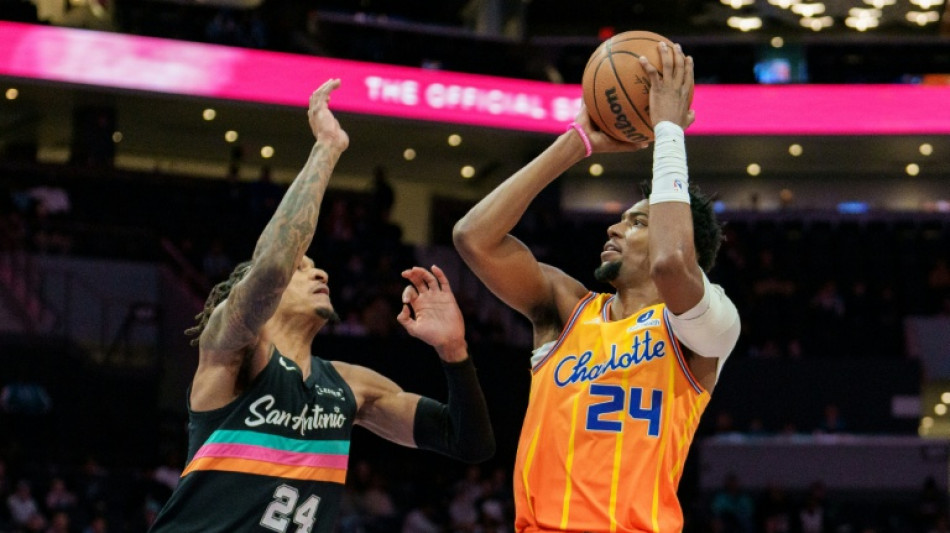 Hornets hold off Wemby's Spurs for sixth NBA win in a row